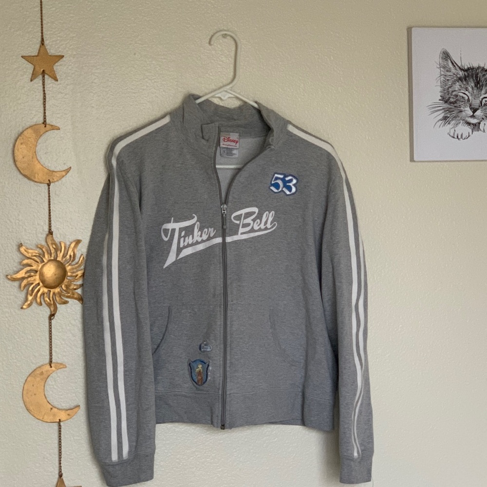 disney tinkerbell zip up sweatshirt